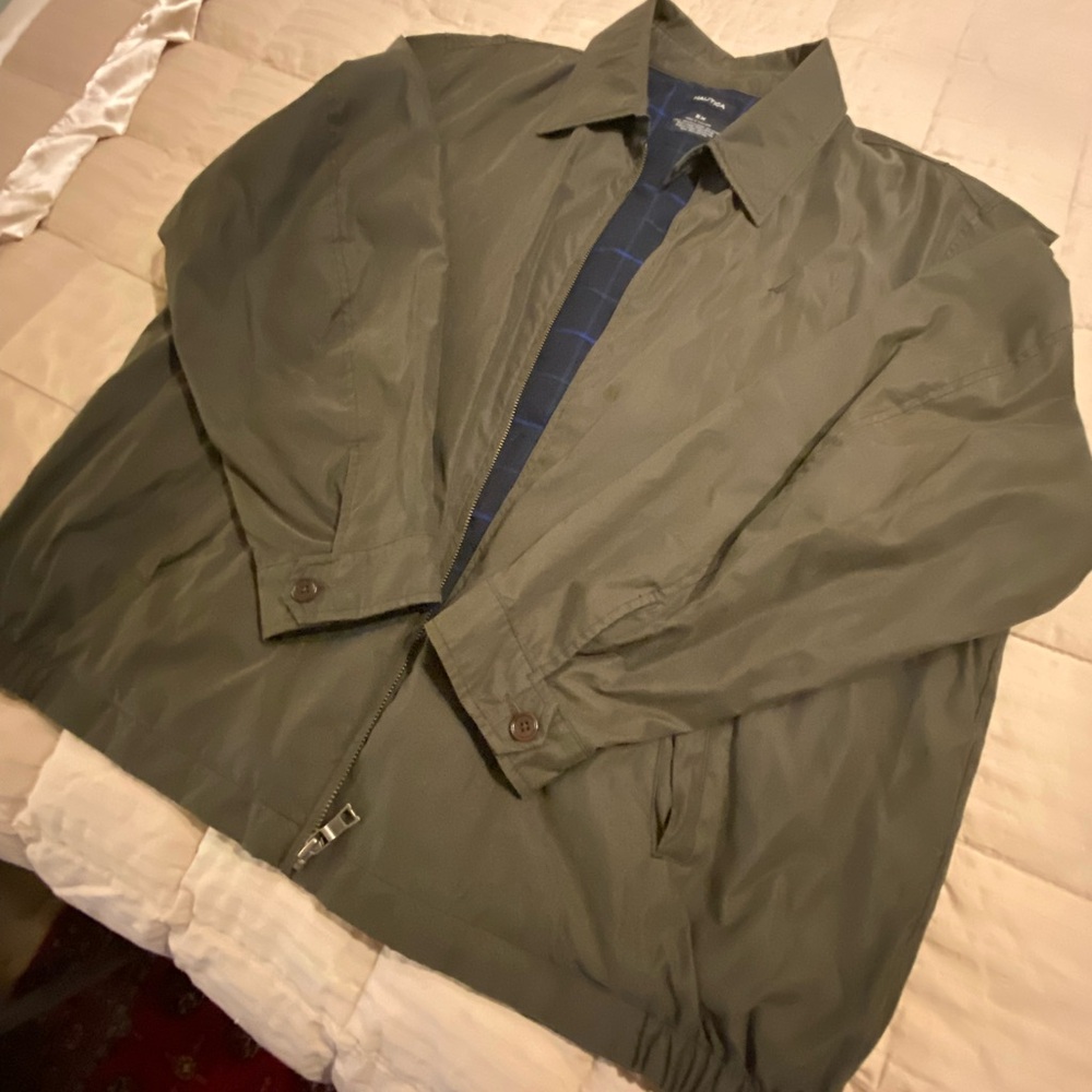 Nautica Men's Dark Green Lightweight Jacket